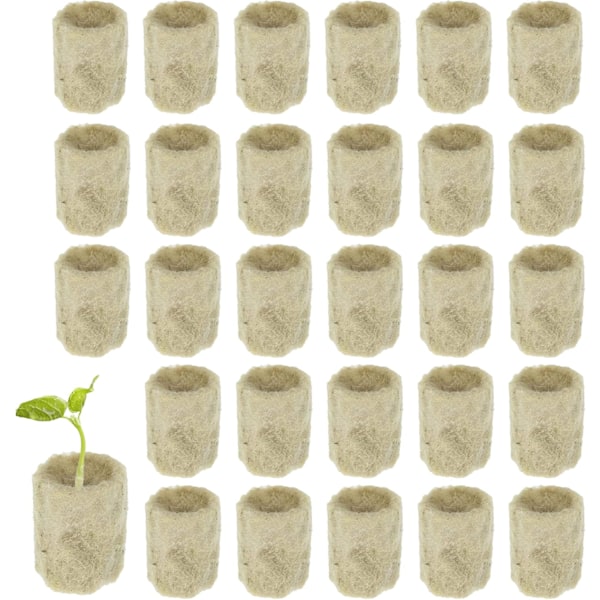 50 stk Hydroponiske Rockwool Cube Block Plugs Rockwools Dyrking