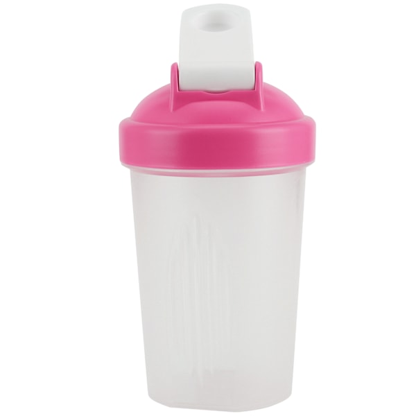 400ML Shakeflaske Plast Protein Flaske Fitness Vandflaske Sport Kop Uden BPA Pink