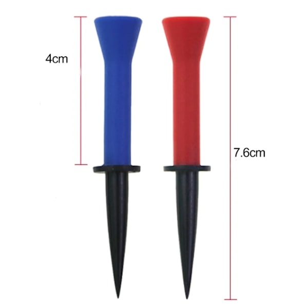 Gummipeggar flexibla 76 mm 10-pack Red Röd