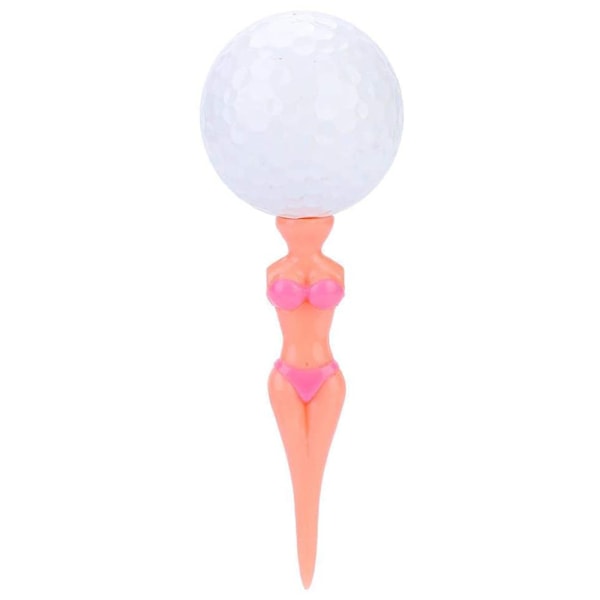 6-pack slumpmässiga färger Plast Golf Tees Klubb Tee Sexy Bikini Lady Modell Kvinnor Divot Tillbehör Verktyg