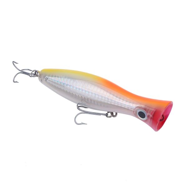 Fiskedrag Lifelike Popper Bait Swimbaits med Treble Hook (Orange)