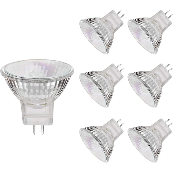 MR11 Halogeenilamput, 20W 12V MR11 GU4 Halogeenispottilamput, Lämmin valkoinen, 6 kpl