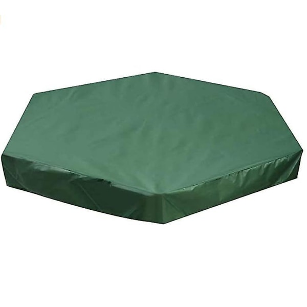 Sekskantet bunkerdæksel, grøn, 230*200*20 cm-