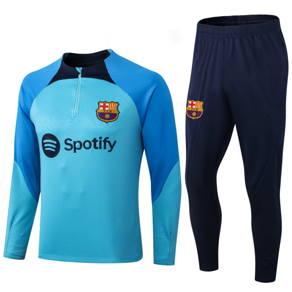 23-24 Barcelona Børne Langærmet Jersey & Bukser Suit 14# Komfortabel