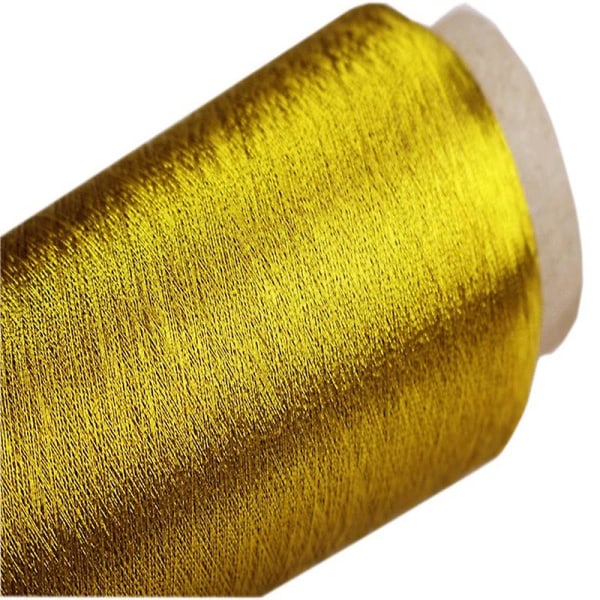 3600m Manuell Bright Silk Gulltråd Sølvtråd Datamaskinbroderi Korssting Silketråd DIY Gull- og sølvtråd gylden