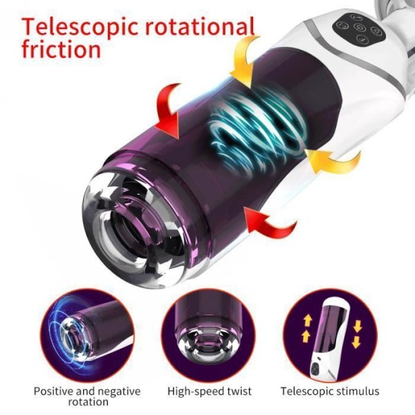 LSC® Masturbator til mænd - Teleskopisk hanindsættelse Rotationssugende Seneste produkter