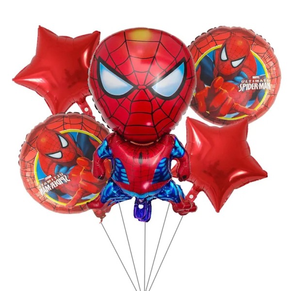 Folieballonger, Spiderman, 5 stk likt av andre