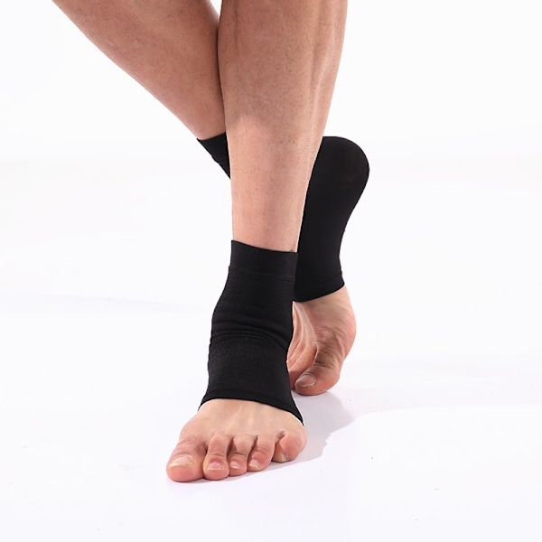 Ankel Malleolar Gel-ärmar - Vadderade Skridskostrumpor med Ankelbenspads för Konståkning, Ishockey, Inline, Rullskridskor (One Size)