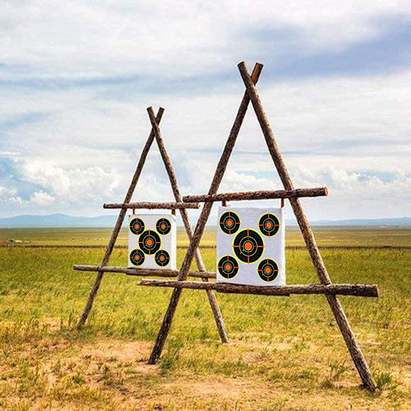200 st/Rullskjutande måladhesiv skjutmål Splatter R black yellowA One-size