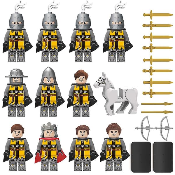 Knight Militære Mini Figurer Sæt, middelalderlige ridder hær legetøj, hær actionfigur, samlergave til børnefans