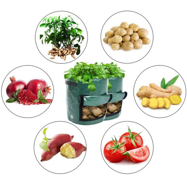 5-pack odlingspåsar Potatis Tomat Jordnötsodlingspåsar 35*45cm