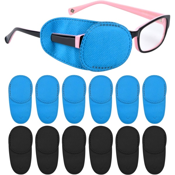 12 kpl silmälappua amblyopialle, uudelleenkäytettävät silmälasit uusimmille tuotteille
