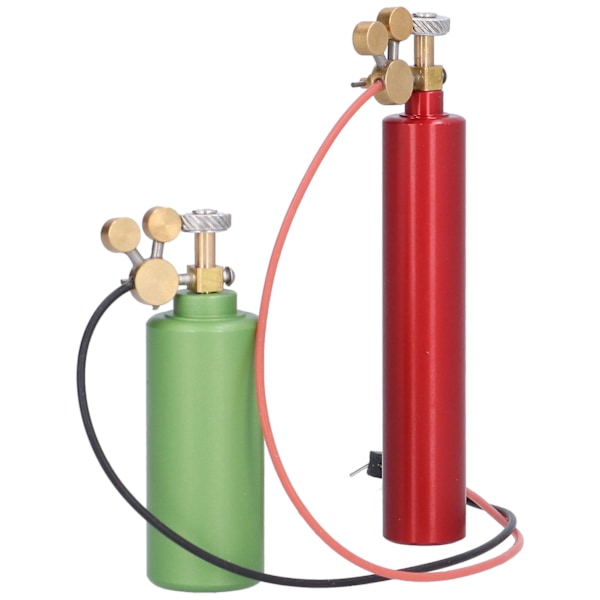 Simulering mini syrecylinder acetylenflaska til Axial SCX10 90046 1/10 RC CarRed Green