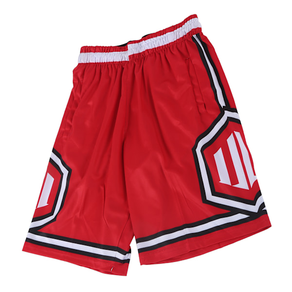 Man Basketbyxor Snabbtorkande Sommar Löpning Fitnessträning Andningsshorts(XXXL)