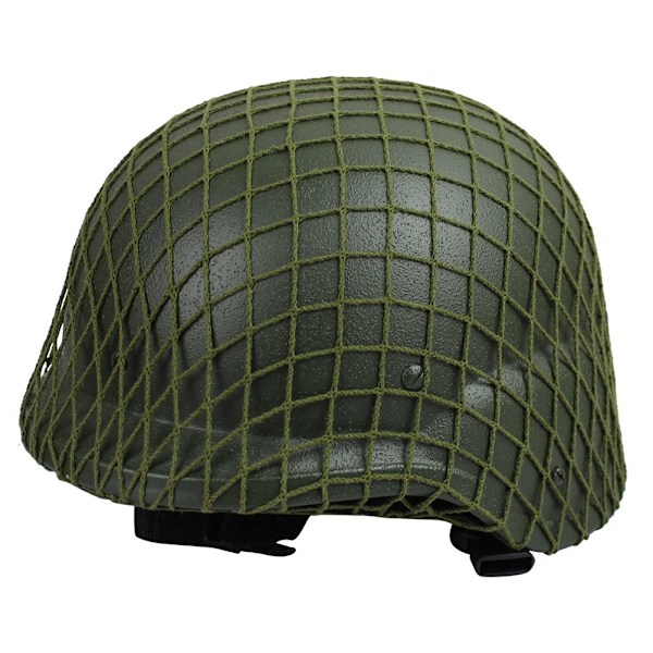 1 stk. Hjelmnett i kamuflasje, Army Green Nylon, for M1 M35 M88 Hjelm