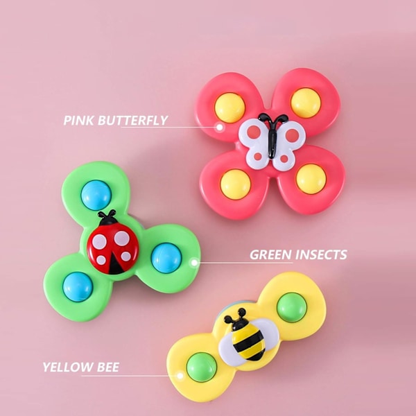 Fidget Spinner imukupilla lapsille - Pyörivä lelu Multicolor multifärg