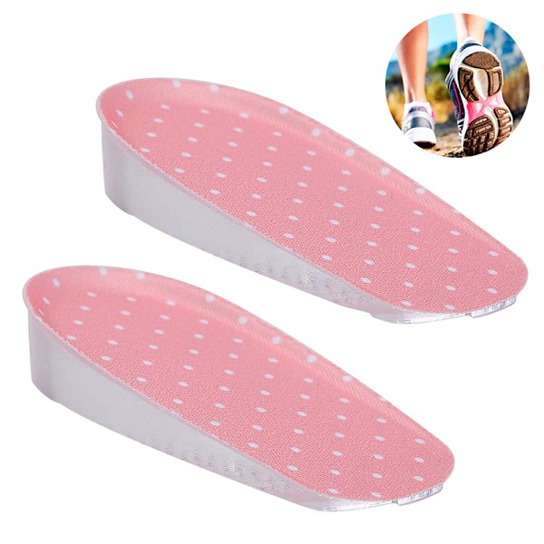 1 par höjdökande innersulor, hälhöjande inlägg av hälkuddeinlägg, osynlig inre höjande massagehälkudde för kvinnor (1,5 cm/2,5 cm/3,5 cm