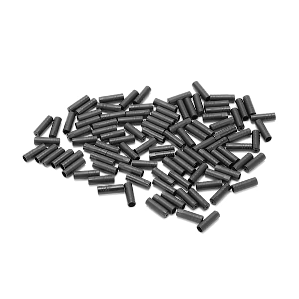 100 stk. Cykelkabelendestykker Sort plasthus Ferrule Cykellås til 4 mm diameter bremsekabelrør 0.2