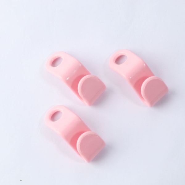 10-delt sett kleshengere-koblingskroker-oppbevaringsboks rosa pink 