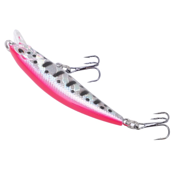 Fiskedrag 3D Vivid Eyes 6,8 cm ABS Plast Slidstærkt Naturligt Robust Minnow Lure til Saltvand Ferskvand Farve 7