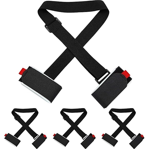 4-Pack Skidband / Skidhållare – Bärrem för skidor 223