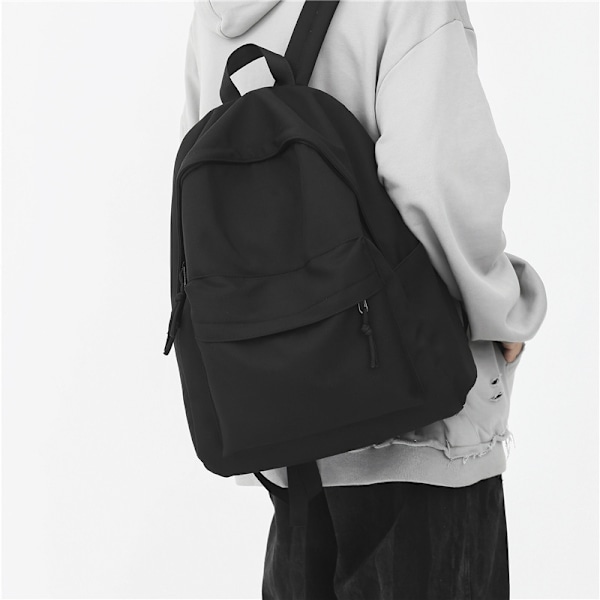 Causal Travel Skolväska Laptop Ryggsäck för tonårsflickor Lättvikts ryggsäck k Skolryggsäck Dam svart black