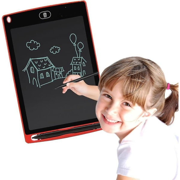 LCD-kirjoitustabletti, 8,5 tuuman digitaalinen piirustuslehtiö Paperiton muistitaulu Kannettava kestävä Doodle-taulutaulu lapsille ja aikuisille