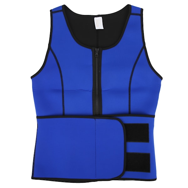 Neopren Sauna Svettevest Midje Trener for Kvinner Justerbar Slankende Vest Kropp Former XL