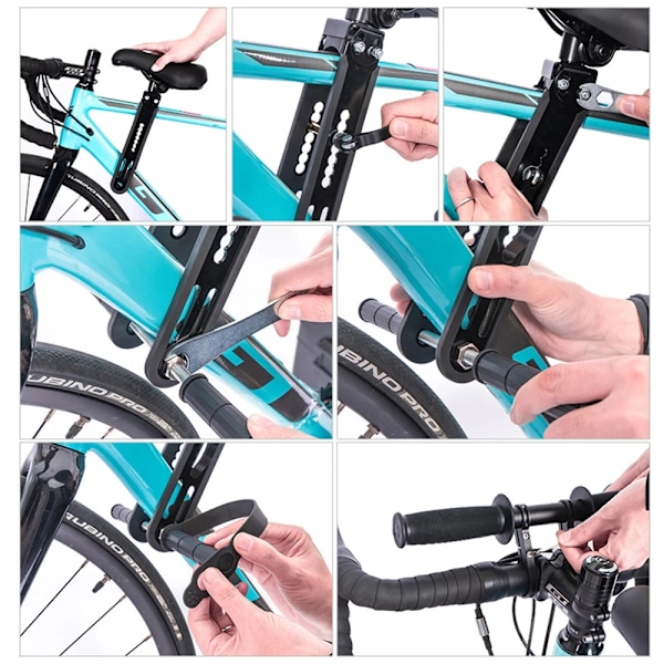 Frammontert barn MTB sykkelsete for 2 3 4 5 solgt mykt babysete