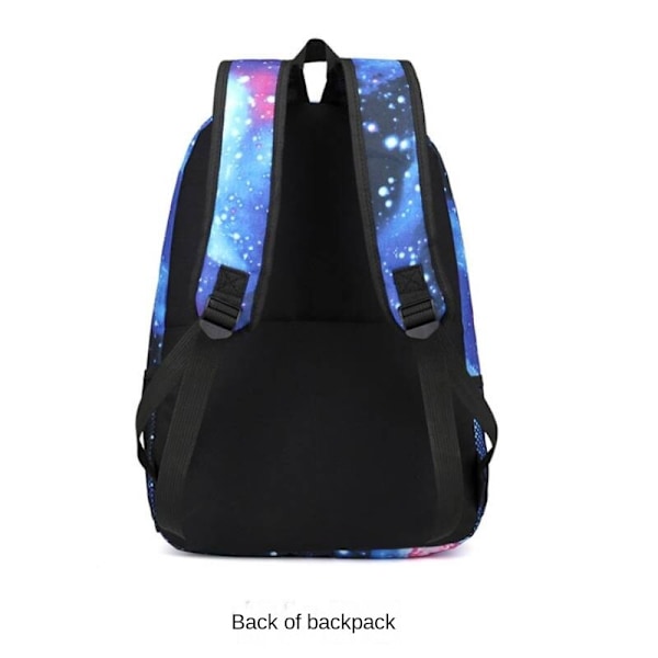 Stjärnhimmel Casual ryggsäck, ryggsäck för kvinnor Middle School Blue