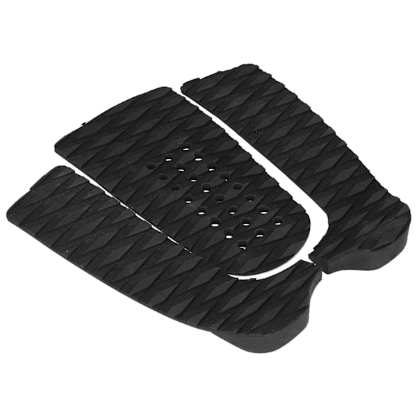 3 st EVA Surfbräda Däck Traction Pads Halkskydd Surf Däck Pad Mat för Skimbräda Tillbehör (Med Hål)