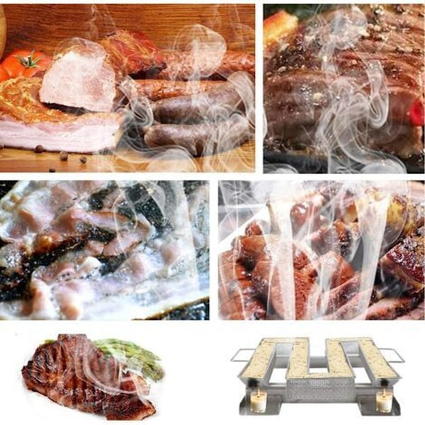 Limestone Smoker Rostfritt Stål Skala Rökgenerator Kallrökgenerator, Matrökare, Köttrökning