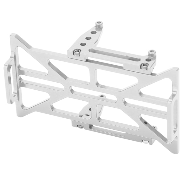 RC Batteri Plade Bumper Udskiftning i Aluminium Legering til Axial SCX24 90081 C10 1/24 RC Bil Sølv