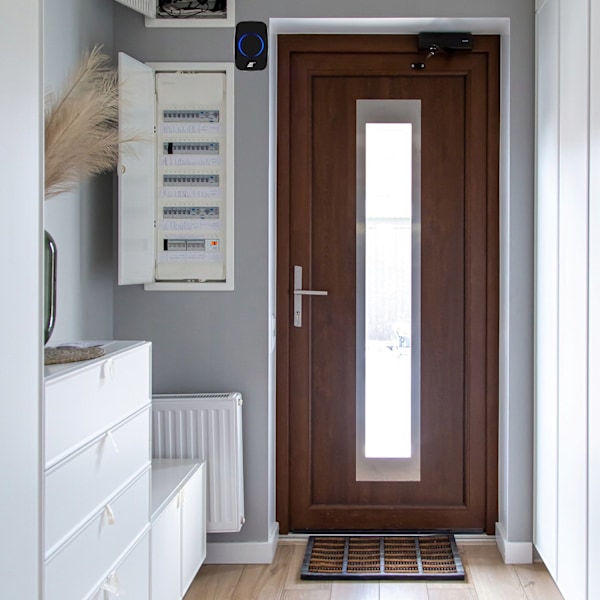 Trådløs Dørklokke - 60 Forskellige Lyde - 110 dB Black Svart