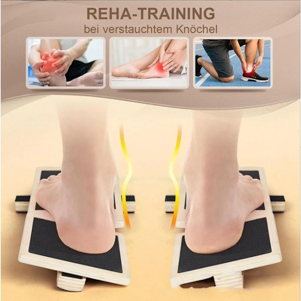 Wooden Foot Stretcher and Multifunctional Balance Board to Improve Stability and Prevent Sports Injuries