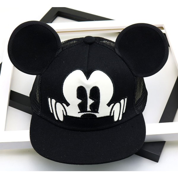 Barn Musse Pigg Ear Cartoon Baseball Cap Pojkar Flickor Snapback Mesh Solhatt