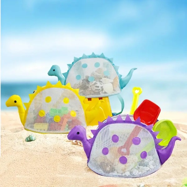 Lille Dinosaur Børne Strand Shell Bag - Strand Vandleg Sand Opbevaringspose