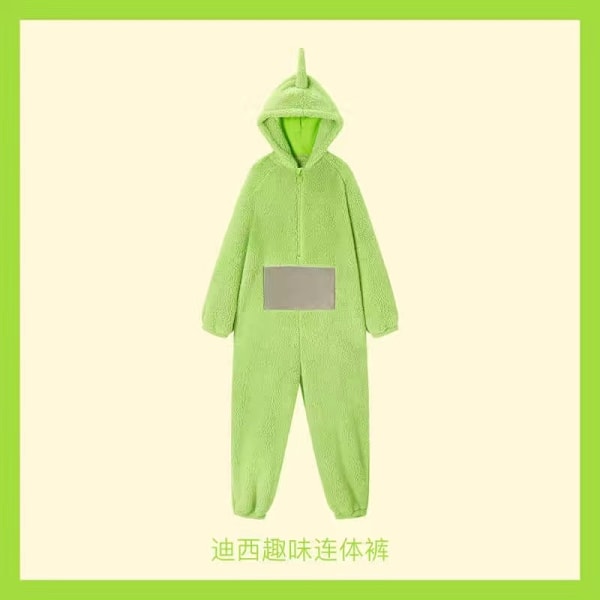 Teletubbies Kostyme Voksne Cosplay Dyr Pyjamas Jumpsuit Po Teletubbies - Perfekt Dipsy Teletubbies Dipsy Teletubbies Adult M