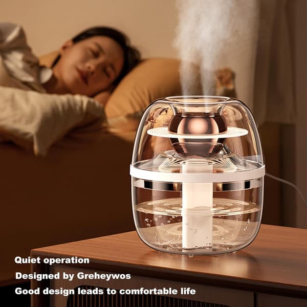 3L Luftfukter Ultralyd Kjølig Tåke Stille Drift Aroma Diffuser For Hjemmekontor Barnerom Soverom