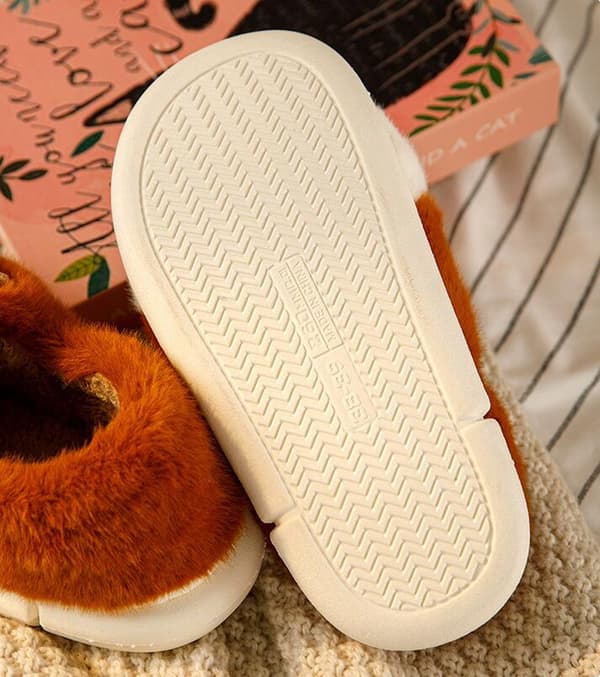 Damkatttofflor, 3D Katttass Tecknade Tofflor Kaffe Coffee 40-41