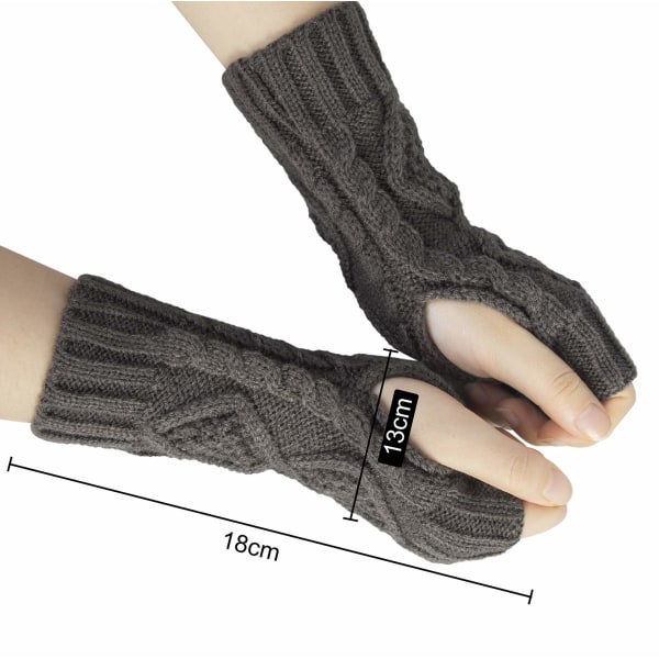 2 par fingerløse handsker armvarmere, vinterhalvfinger