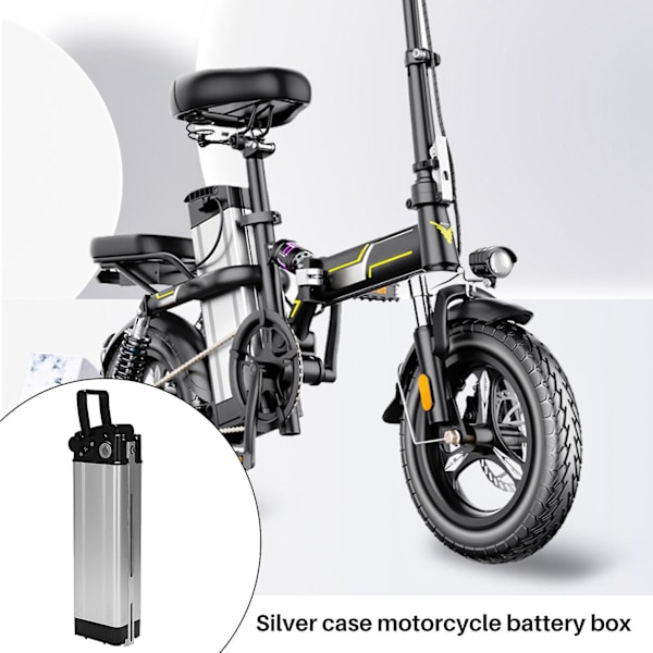 Elektrisk cykel plastik lithium batterikasse 36v/48v/60v kapacitet 18650 holder etui cykeltilbehør, dc hoved