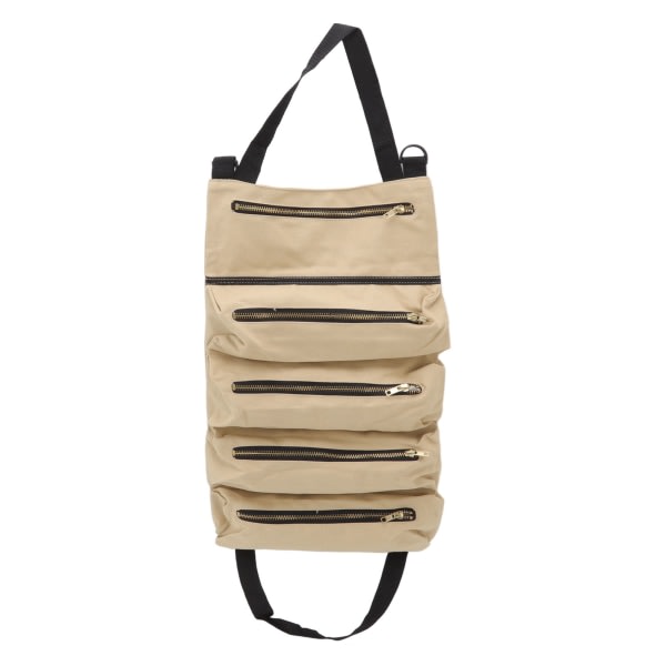 Roll Up Tools Bag Stor kapasitet 5 Lommer Glidelås Design