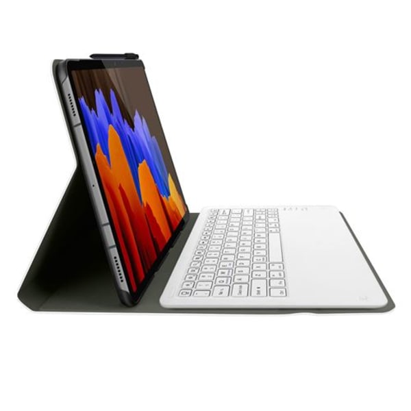 Bluetooth-tastatur for Samsung Galaxy Tab S7 Plus 12.4 med QWE