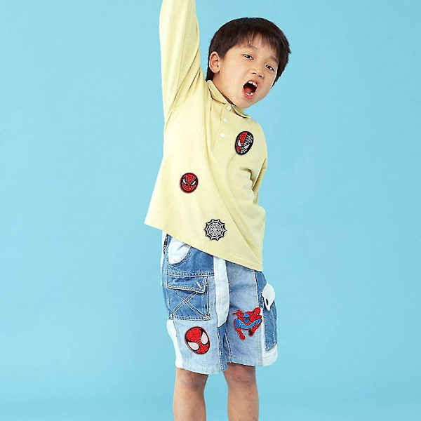 14 stryge-på patches, Spiderman patches til broderi af tøj, applikationer til syning af jakker, rygsække, jeans (hud)