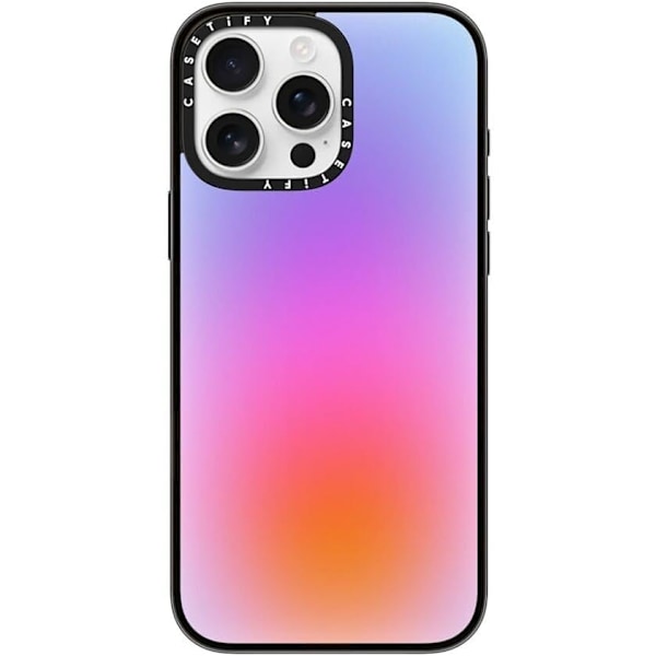 CASETiFY Compact iPhone 16 Pro Max Cover [1,2 m. 2X Militær Standard Drop Beskyttelse/Slank/Letvægt] - Color Cloud - Klar Sort
