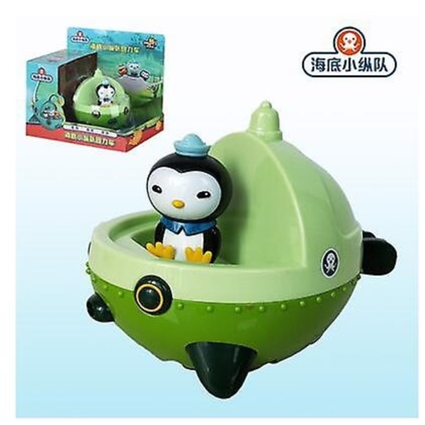 Octonauts Træk-Båd Model Havfruer Kwazii Peso Anime Action Figur Legetøj Til Børn Baby Børn Fødselsdagsgave-WELLNGS