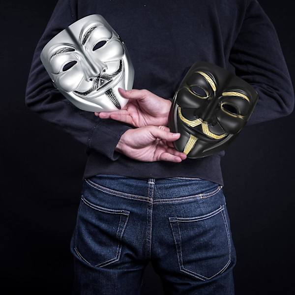 4 kpl V For Vendetta Guy Mask Halloween Costume Cosplay Party Mask Anonymous Mask Aikuiset Lapset Unisex Carnival Mask Halloween Cosplay Party Lahjat -