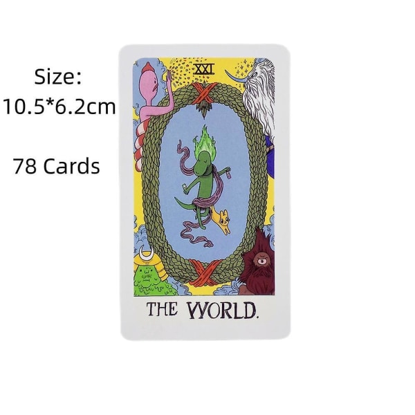 2023 Tarotkort - Adventure Time A78 Deck - Engelsk versjon - Oracle - Evessor Ination Edition - Brettspill