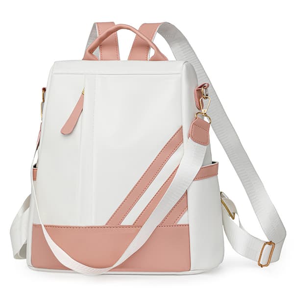 Vattentät stöldskyddad flickryggsäck med 3 bärsätt Stor kapacitet 30x12cm Rosa